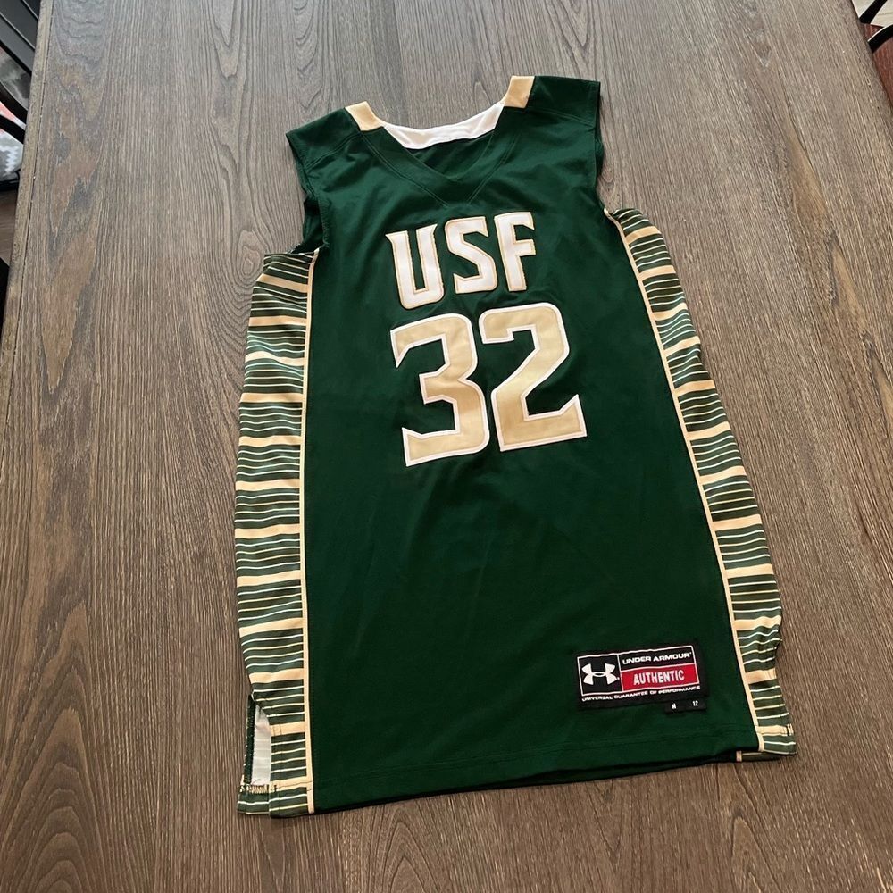 Under Armour 2012 University South Florida Bulls Basketball Jersey Size M